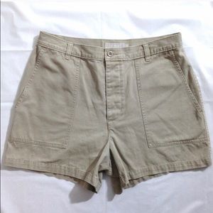 J. Crew khaki button fly shorts